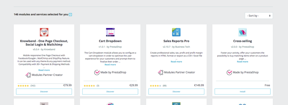 Clean up the modules selection list in Prestashop 1.7 | Inno-mods.io